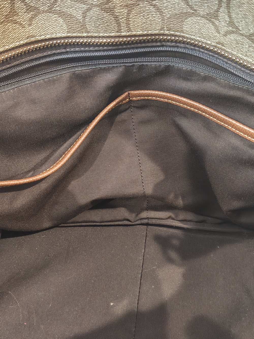 Coach Signature Canvas Tote Bag in Brown - Picture 5 of 6
